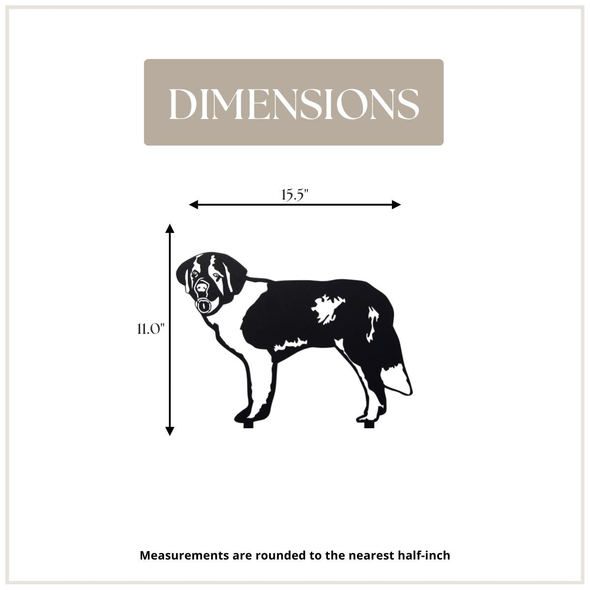 Saint Bernard Garden Stake