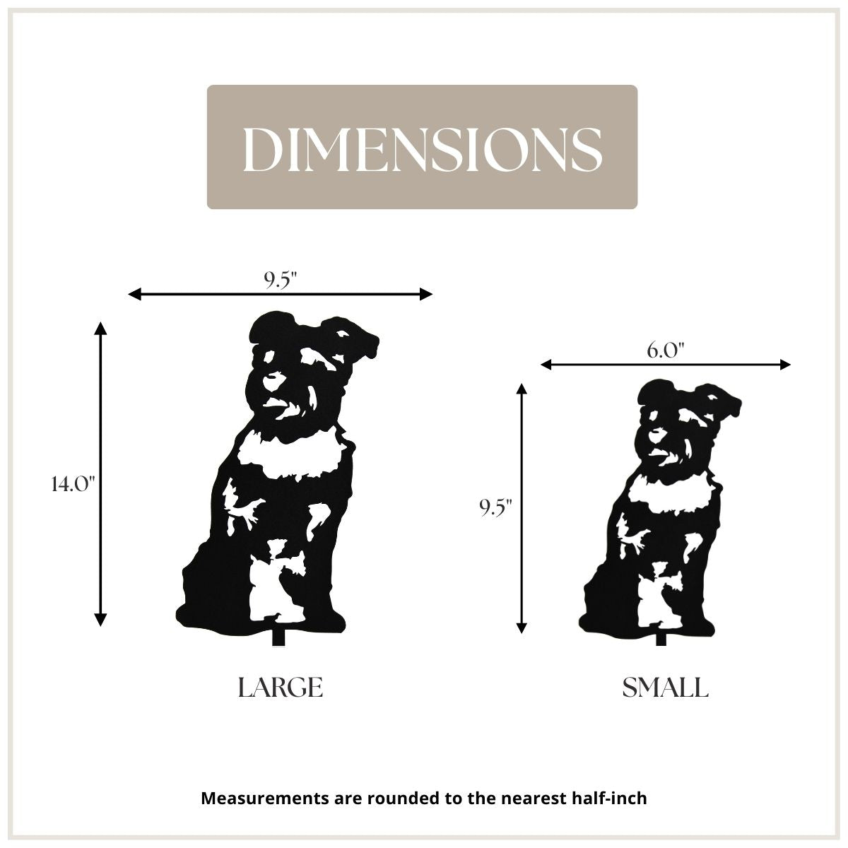 Schnauzer Garden Stake