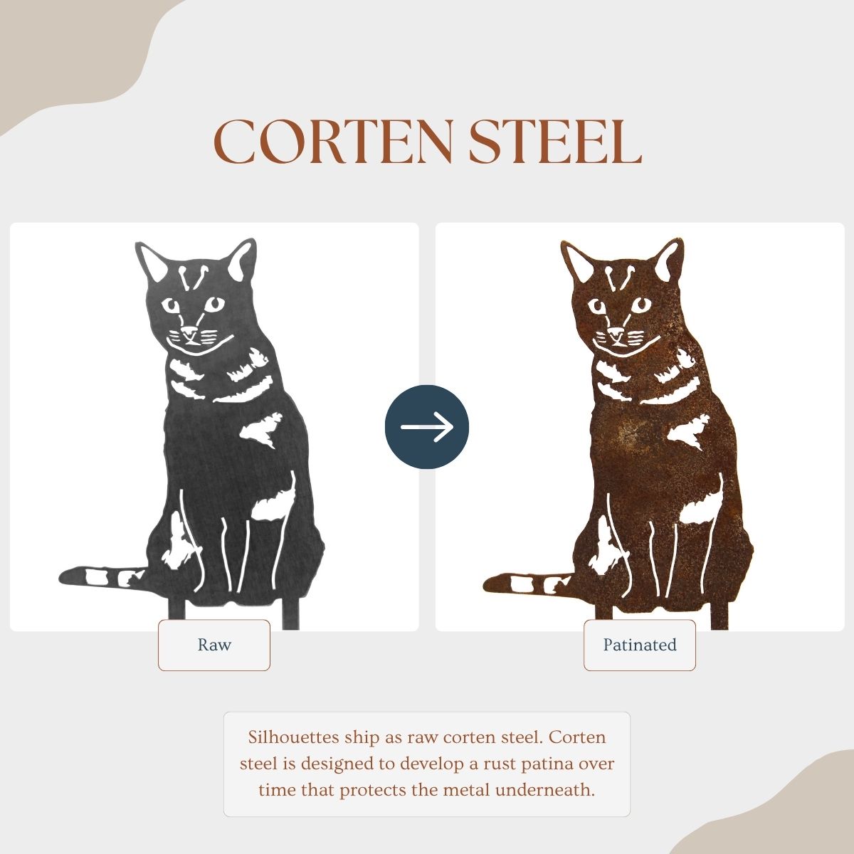 Shorthair Tabby Garden Stake