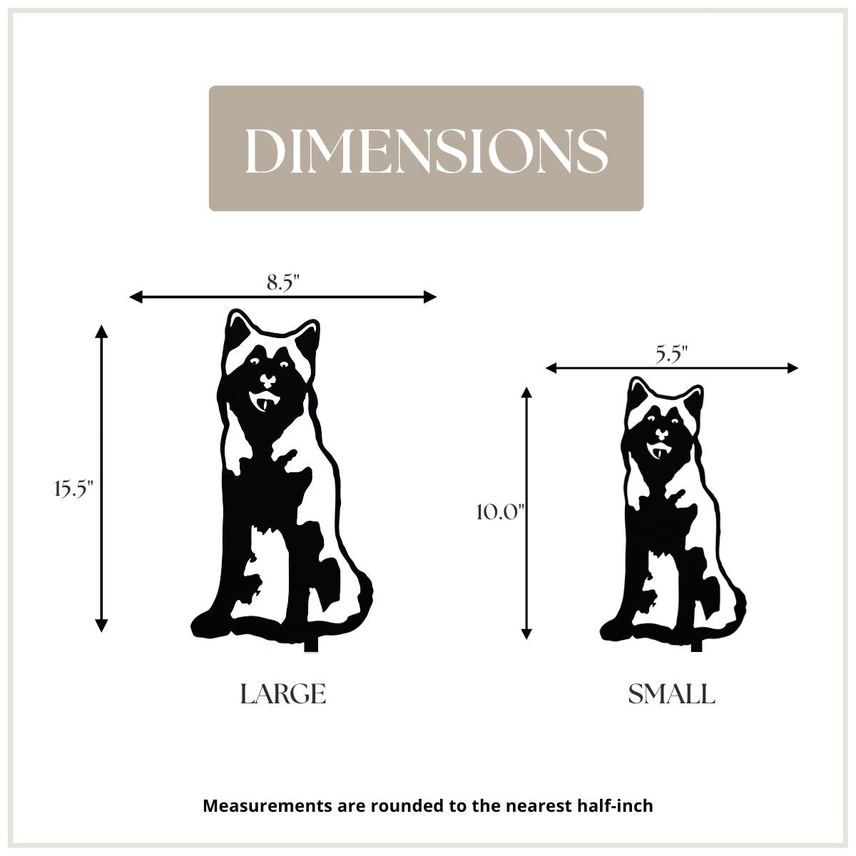 Alaskan Malamute Garden Stake