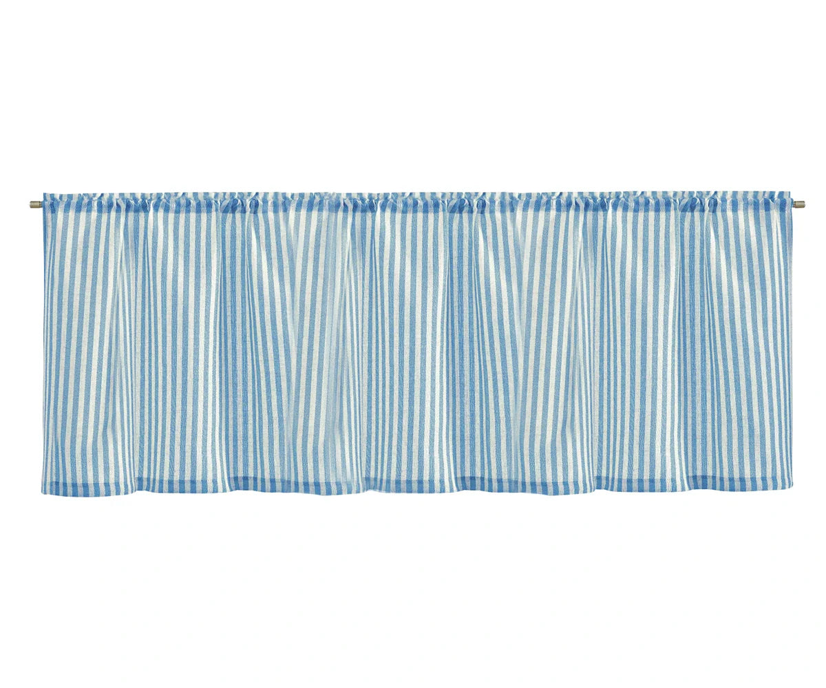 Blue Curtains For Kitchen -Set of 2
