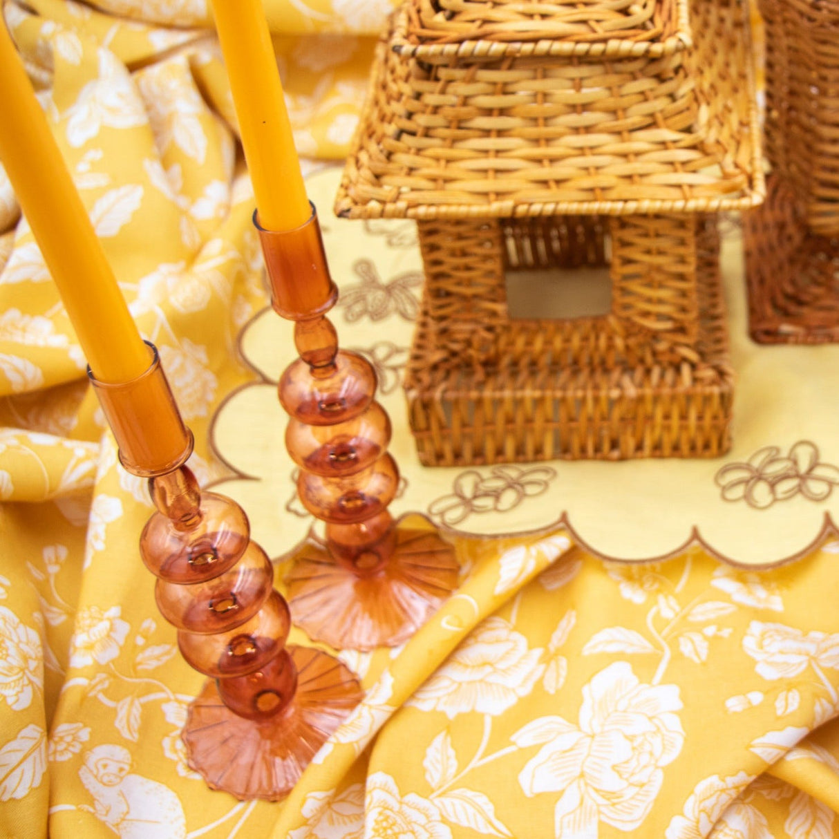 24 Extra Tall Warm Pumpkin Spice Taper Candle - 6 Packs of 4