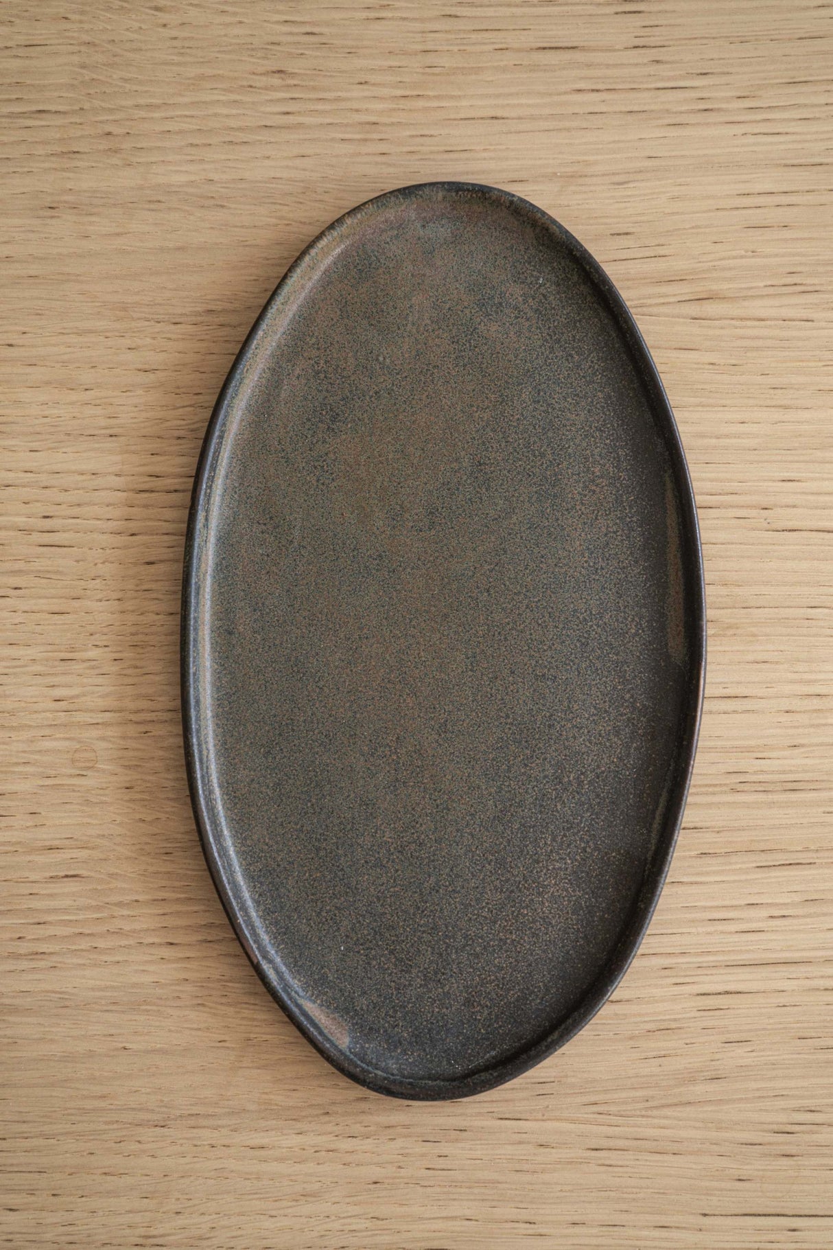 Rust Matte Stoneware Serving Platter
