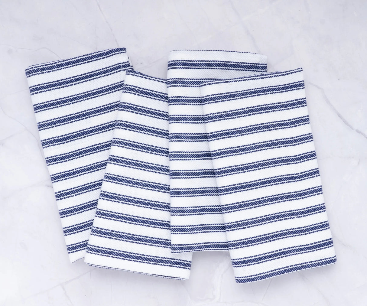Capri Stripe Napkins - Navy blue