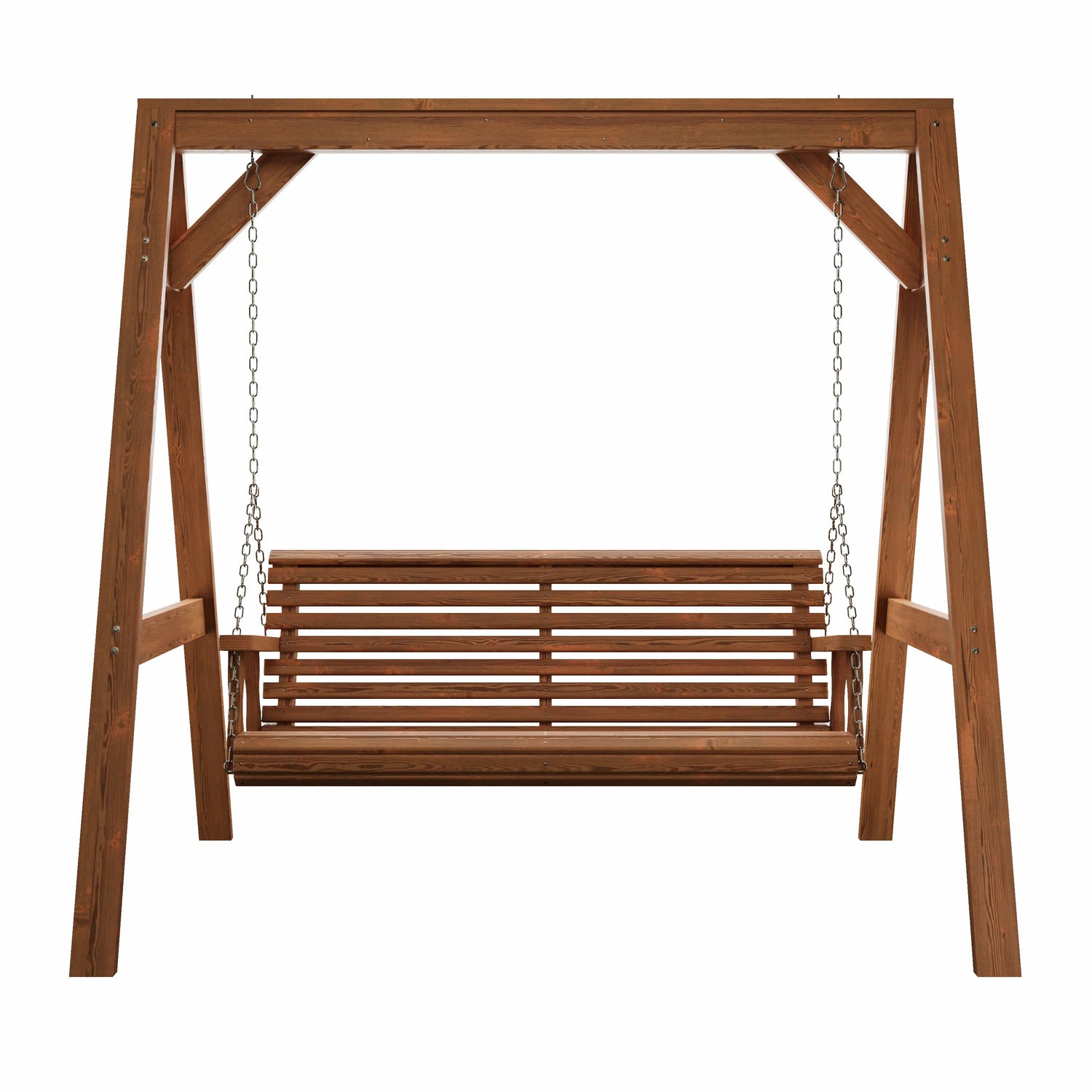 Amish Casual Heavy Duty Roll Back Swing with A-Frame Stand