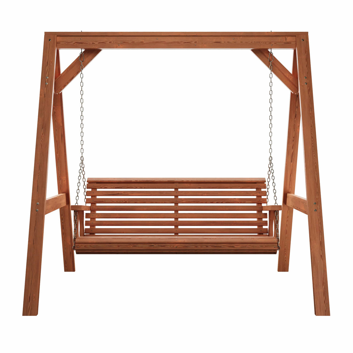 Amish Casual Heavy Duty Roll Back Swing with A-Frame Stand