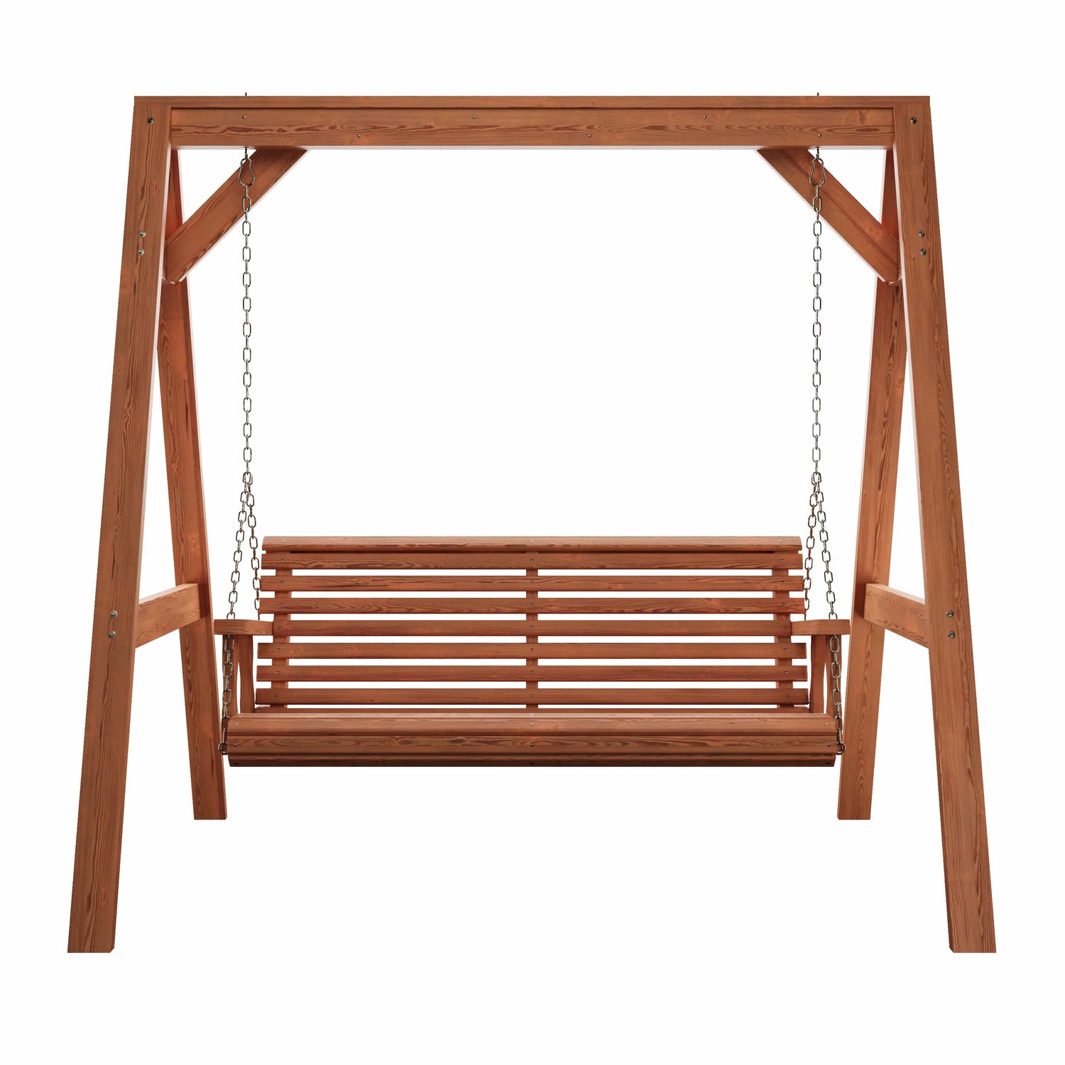Amish Casual Heavy Duty Roll Back Swing with A-Frame Stand