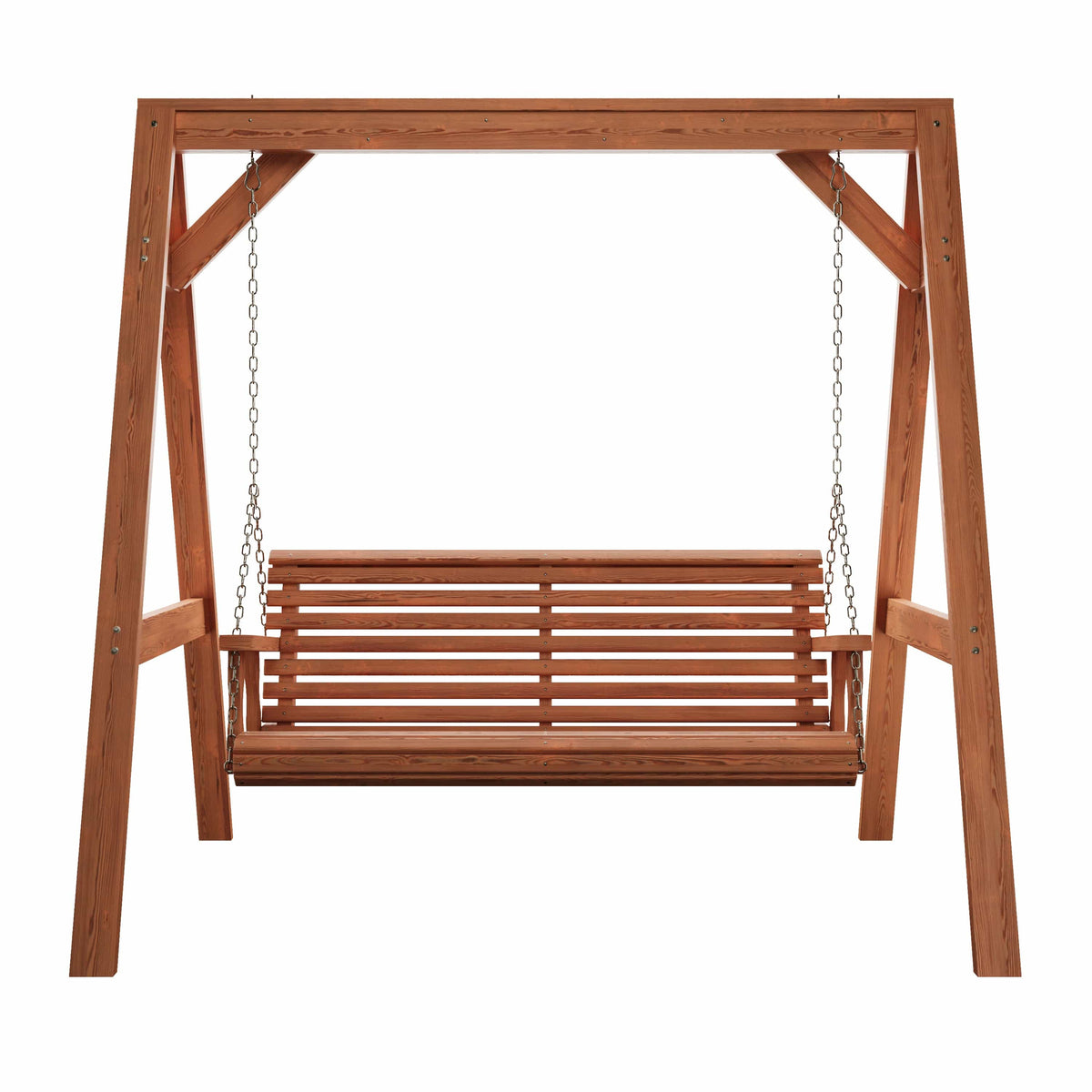 Amish Casual Heavy Duty Roll Back Swing with A-Frame Stand