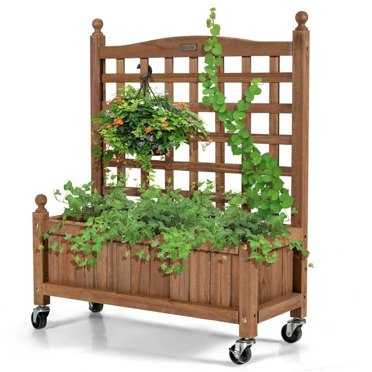 Solid Fir Wood Raised Garden Bed Planter