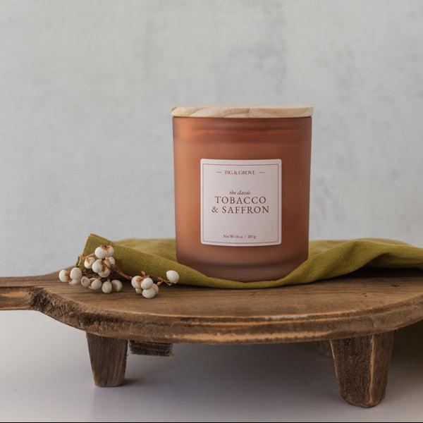 Tobacco and Saffron - The Classic Soy Wax Candle