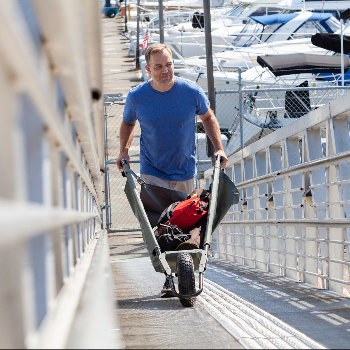 Original WheelEasy Foldable Garden Cart (Wheelbarrow)