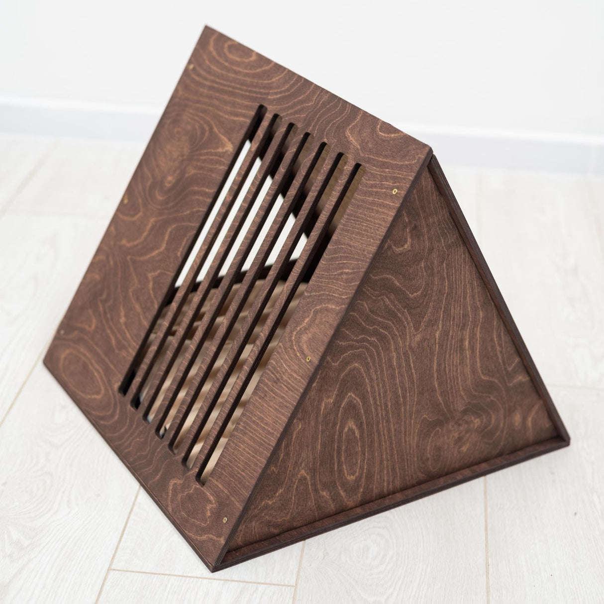 Stylish Wooden Cat Houses - Dark Walnut