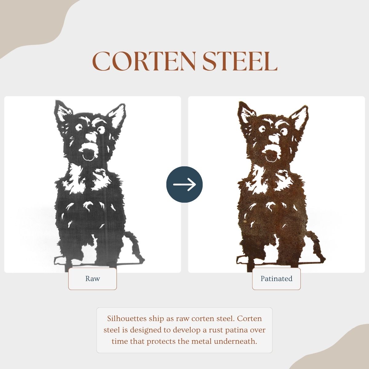 Yorkshire Terrier Garden Stake