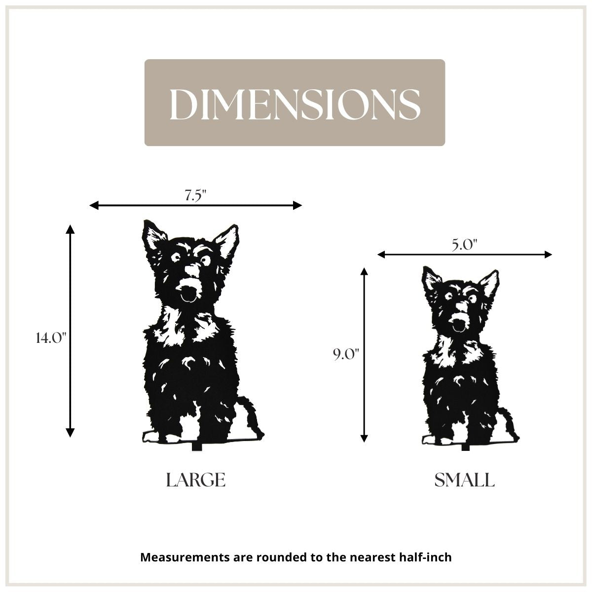 Yorkshire Terrier Garden Stake