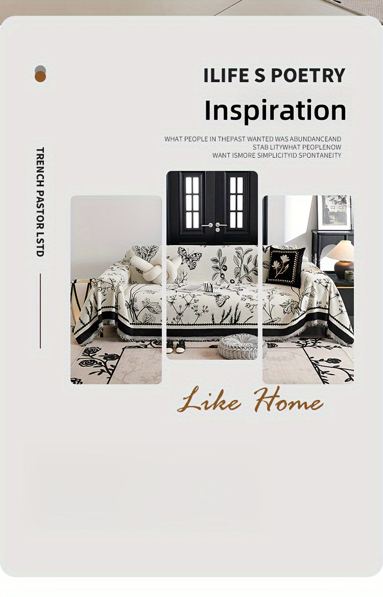 Soft & Cozy Chenille Reversible Sofa Cover Blanket