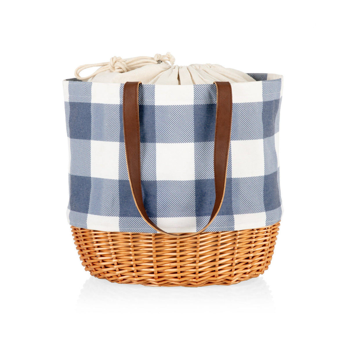 Coronado Canvas and Willow Basket Tote
