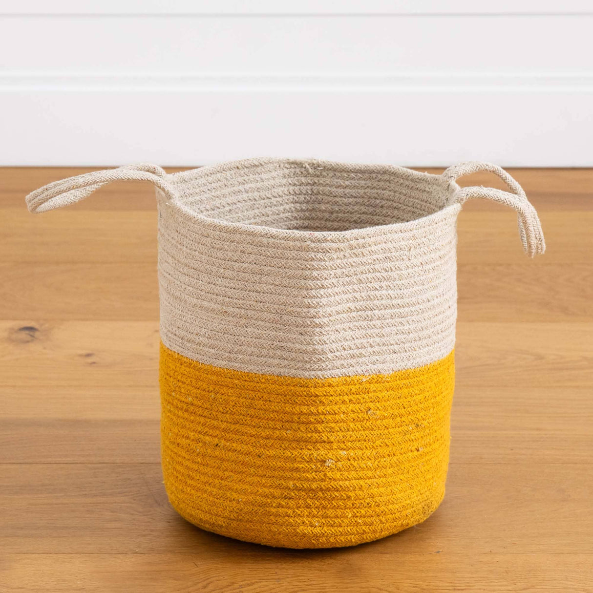 12” Handmade Natural Cotton Woven Planter