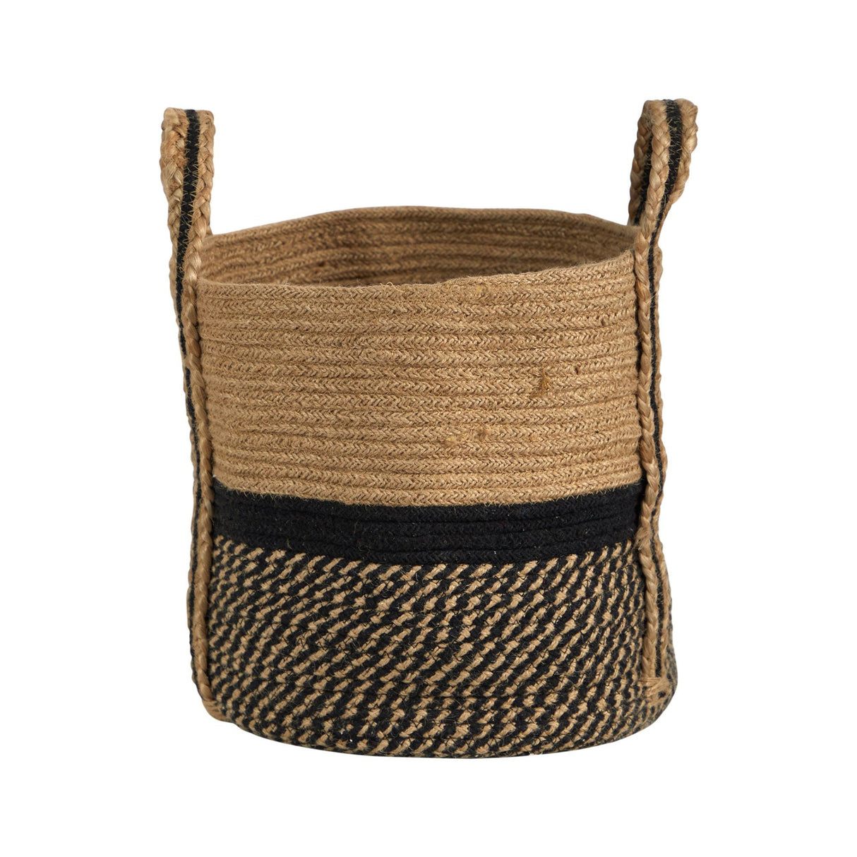 13" Boho Chic Basket Natural Jute Basket Planter