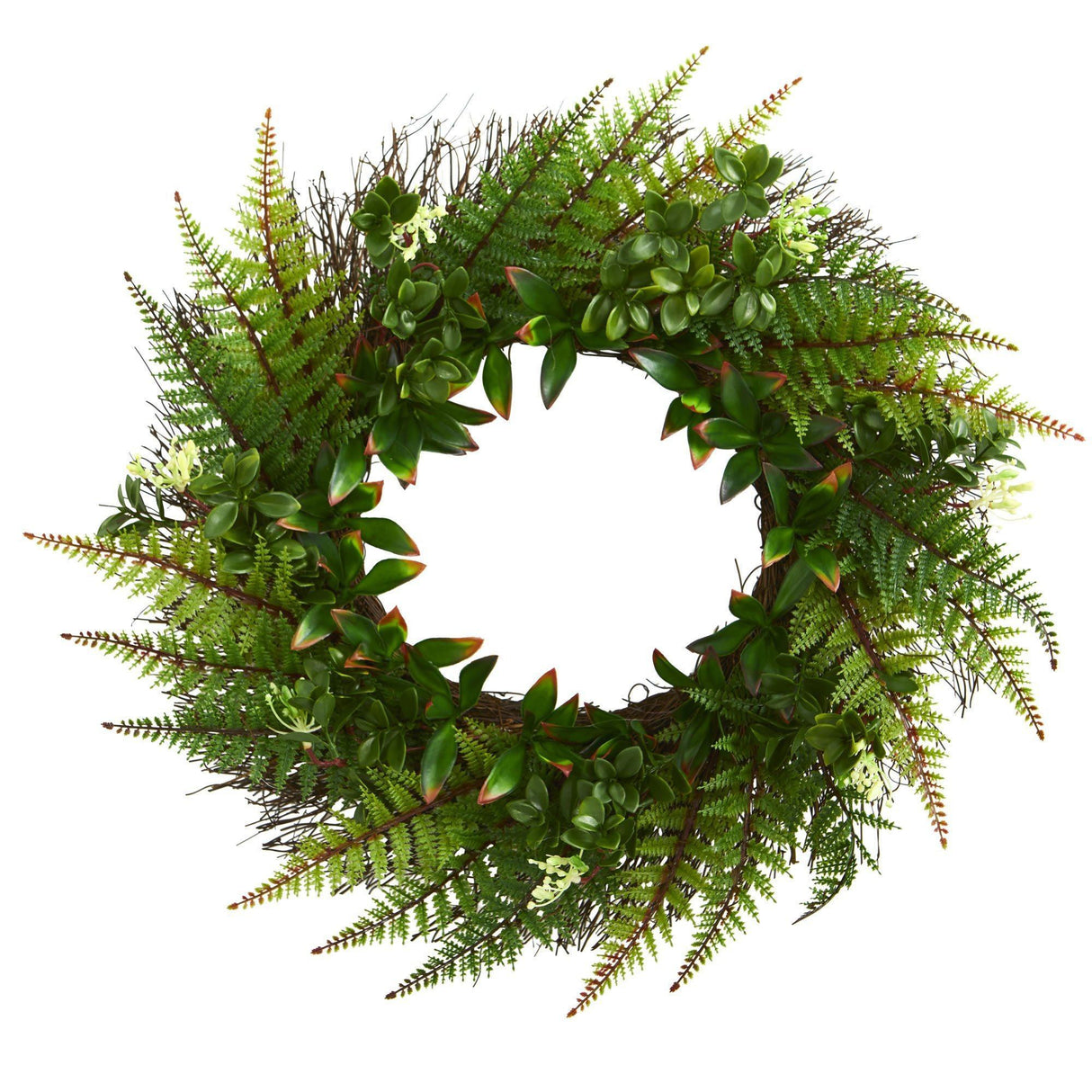 23” Assorted Fern Wreath