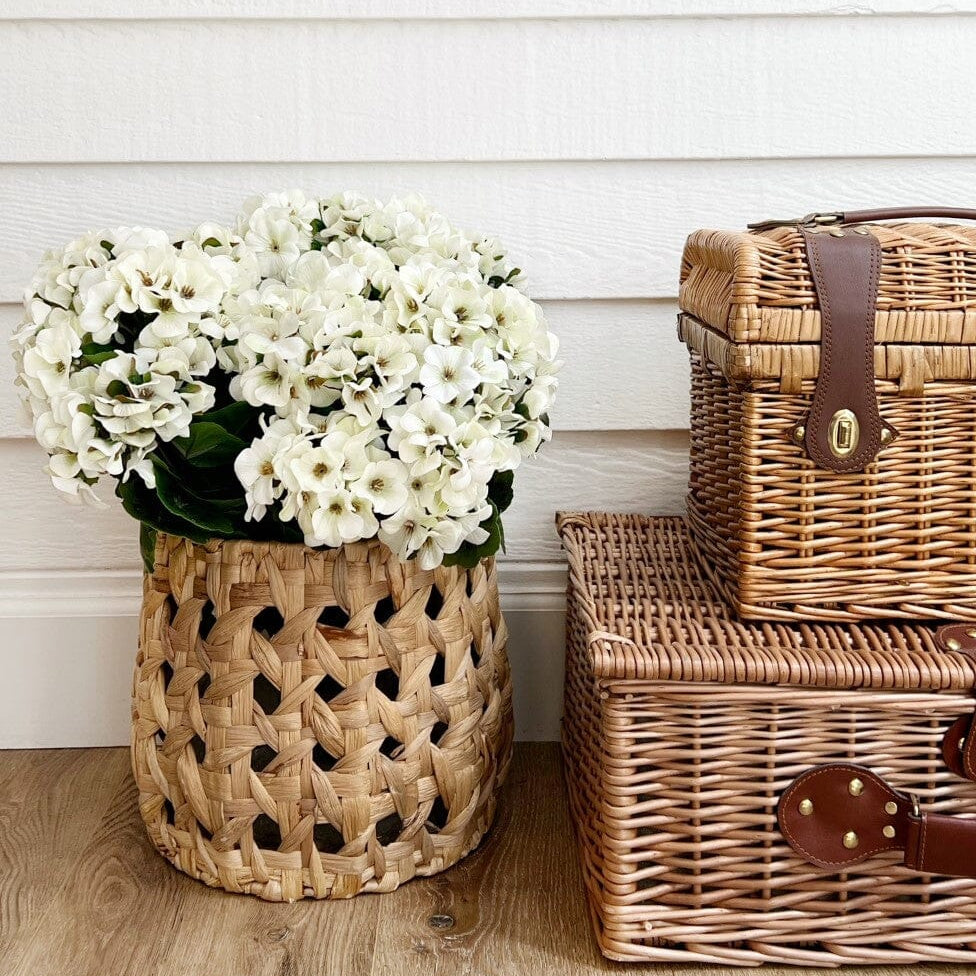 Artificial Geraniums Bush (Set of 3)