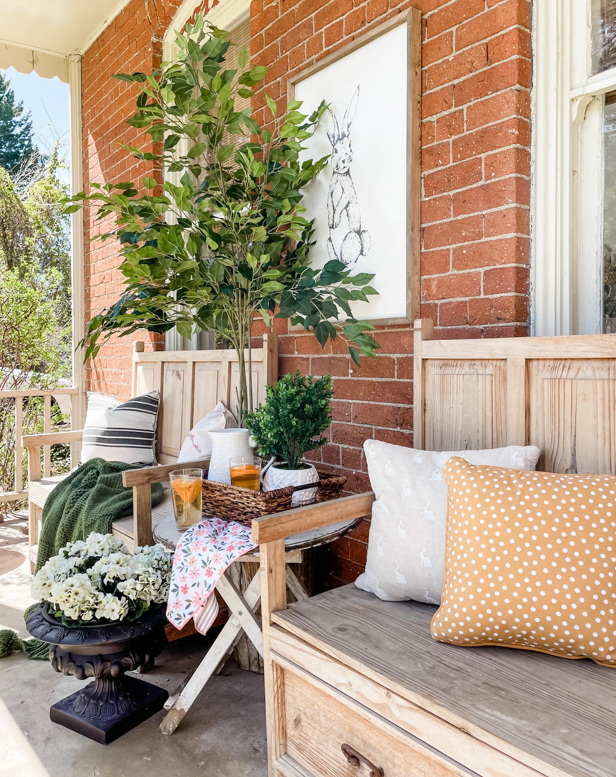 Artificial Geraniums Bush (Set of 3)