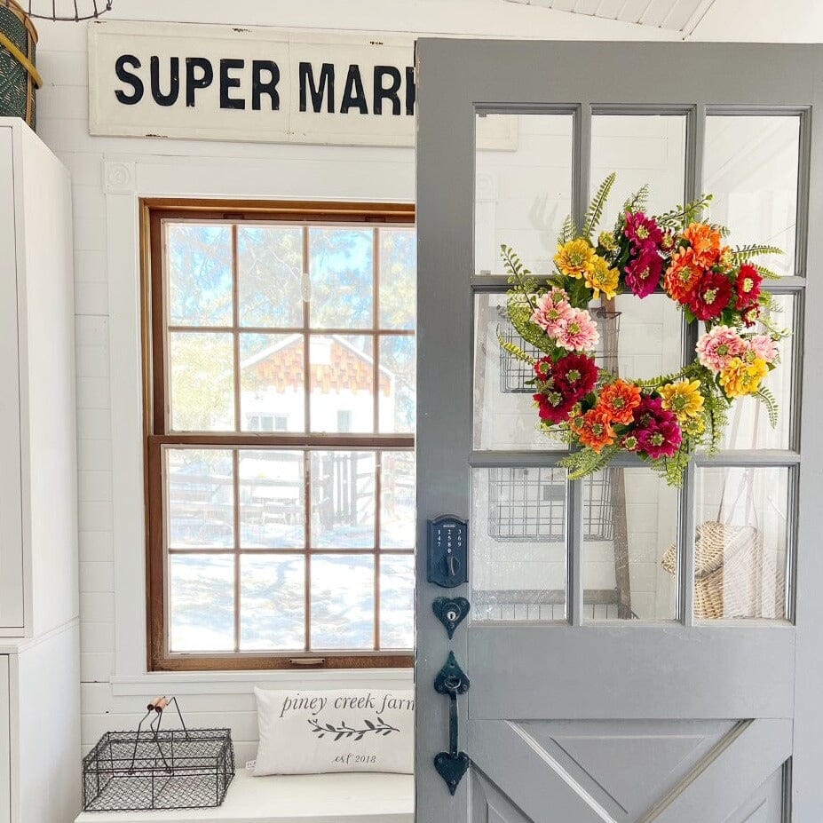 Mixed Flower Wreath, 22"