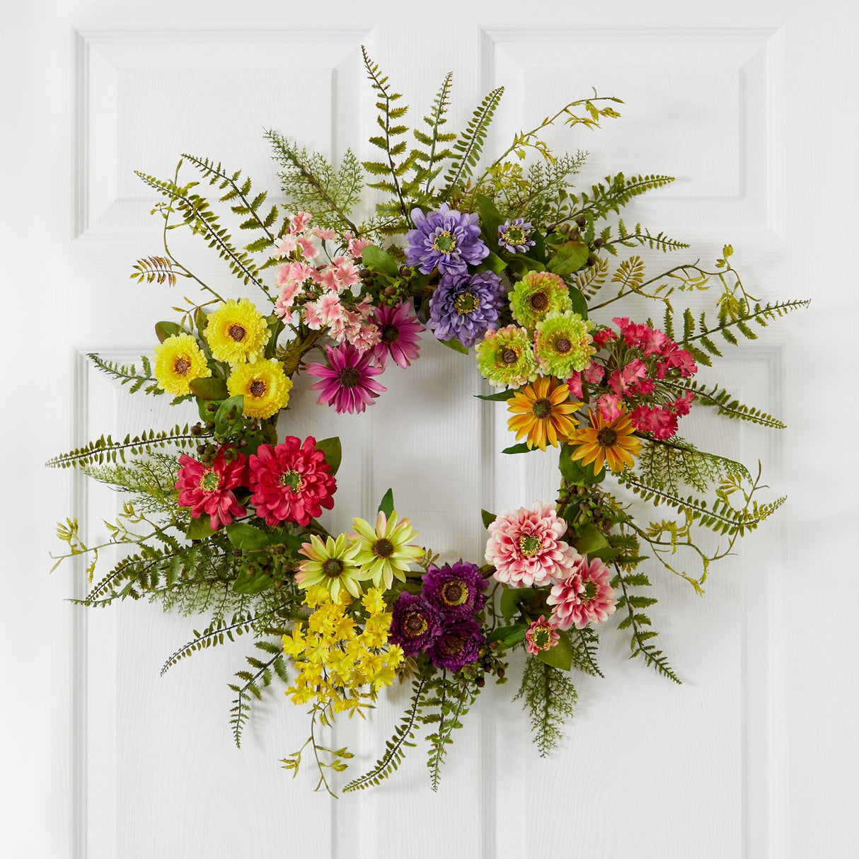 Mixed Flower Wreath, 22"