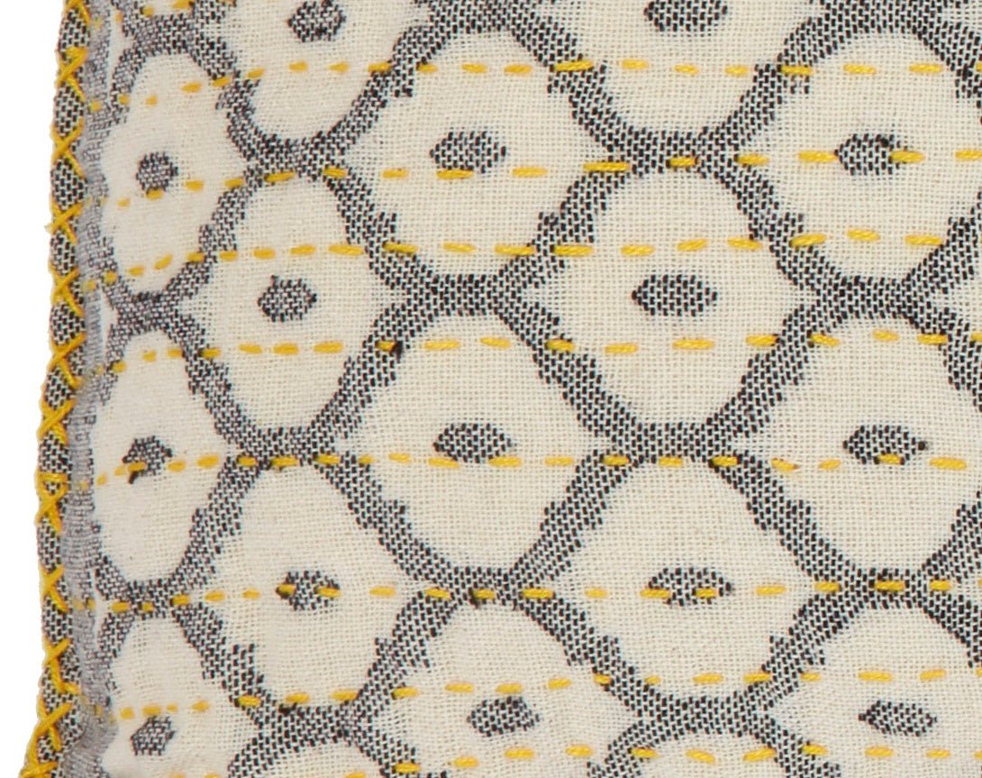 Artisan Hand Loomed Cotton Square Pillow