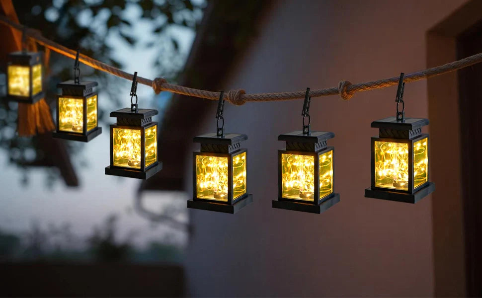 Solar Lantern Lights, Set of 2