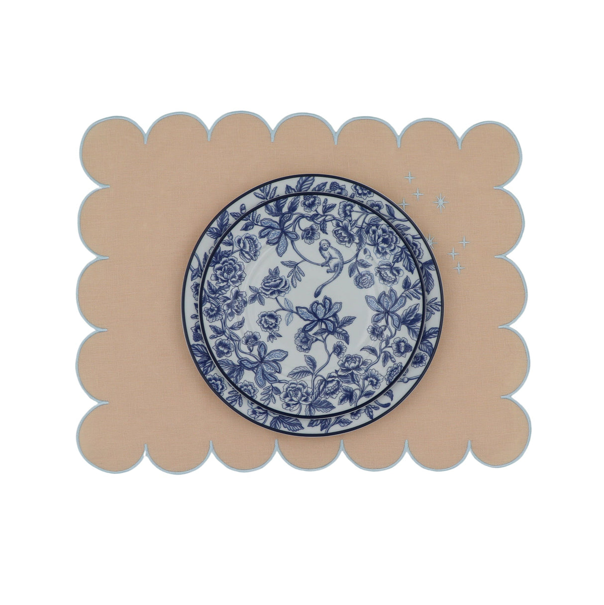 Bombay Blue Dinner Plate - Set of 4 (+1 Bonus Plate)