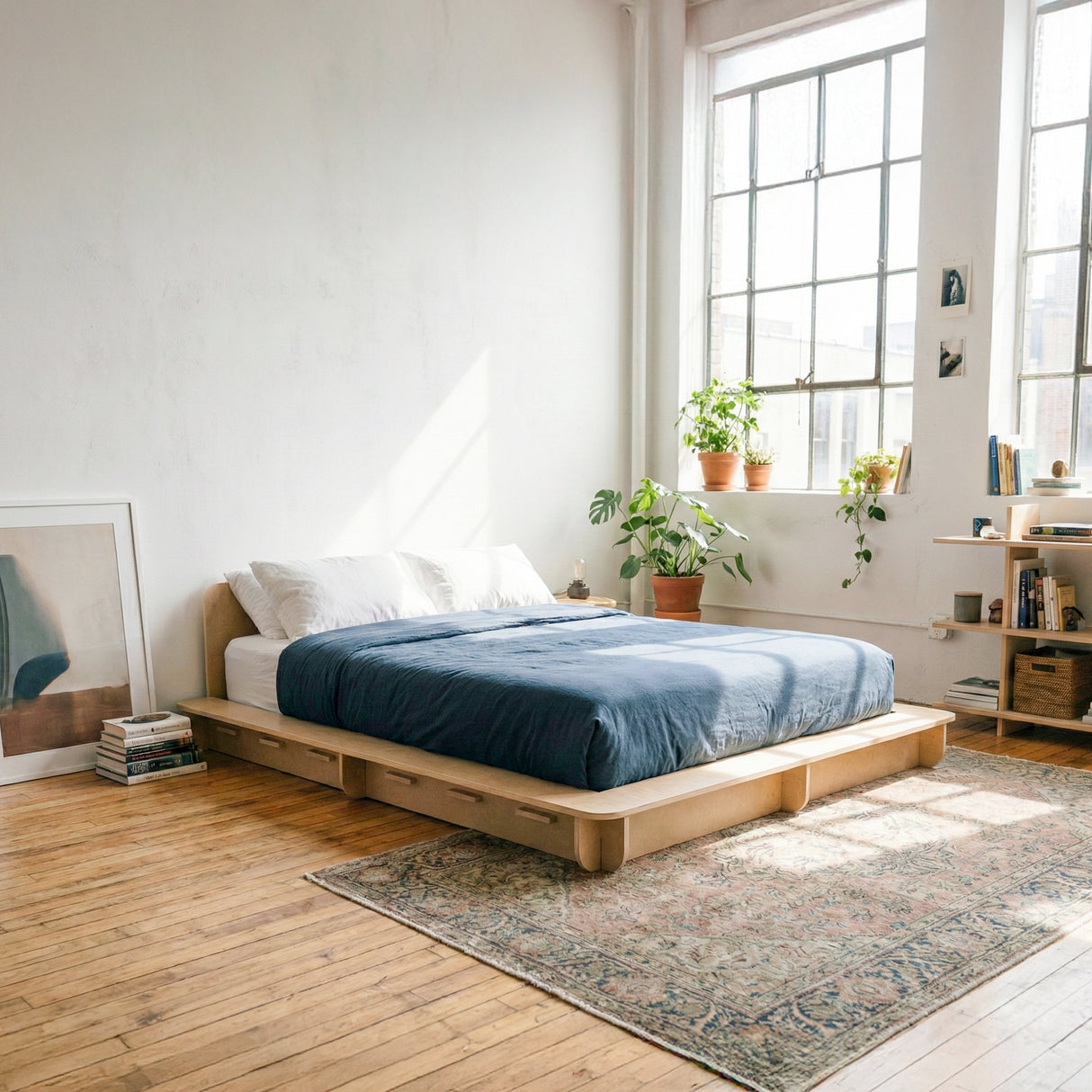 Abi Birch Bed Platform