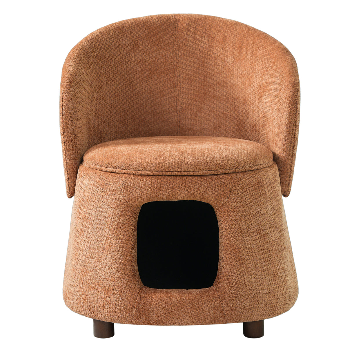 Pet Friendly Chair with Convertible Stool