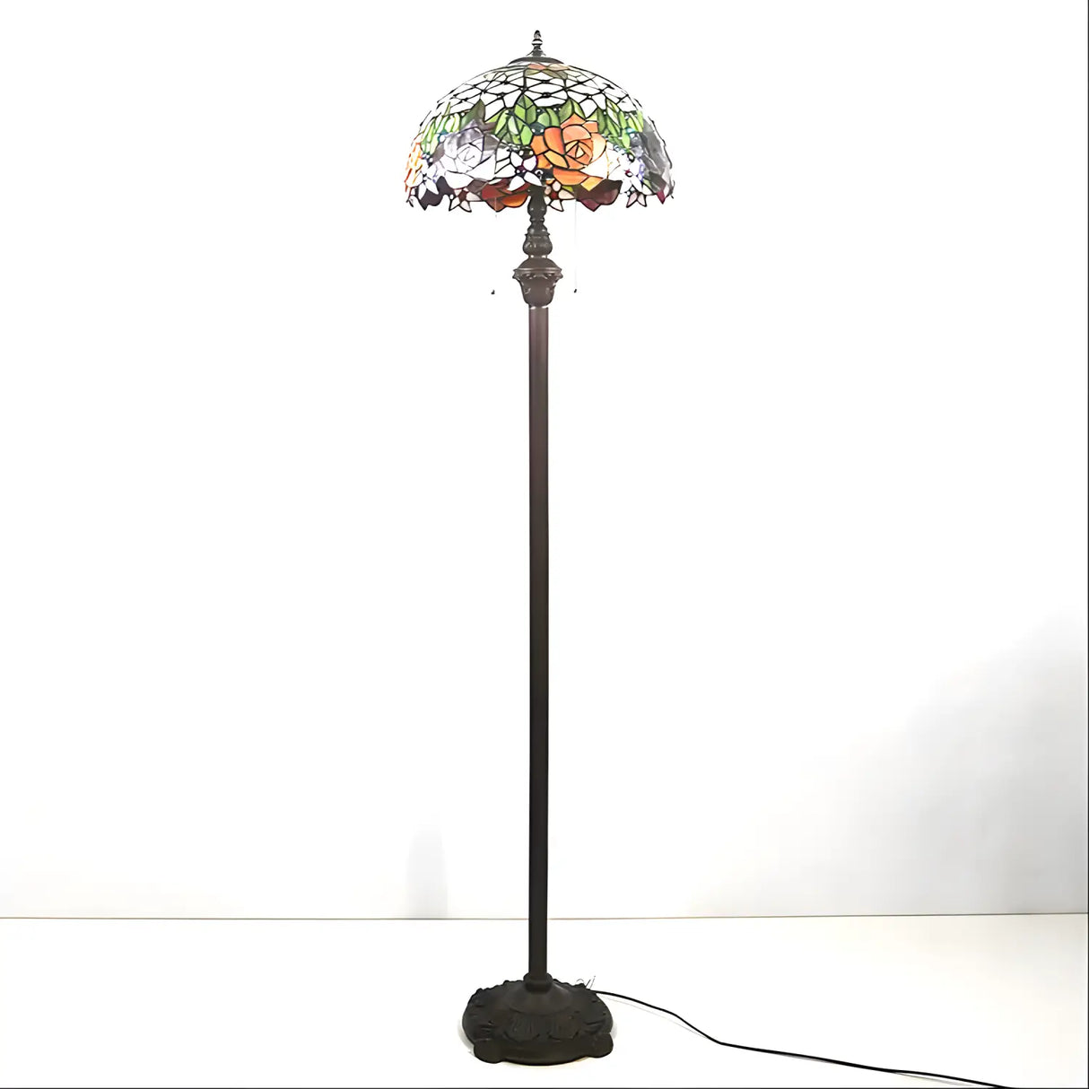 Antique Tiffany Lamp Shades in Blooming Rose Glass