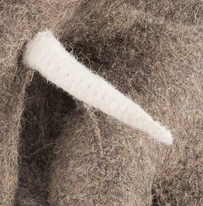 Blue Elephant Door Stop Hand Felted Wool Arcadia Home