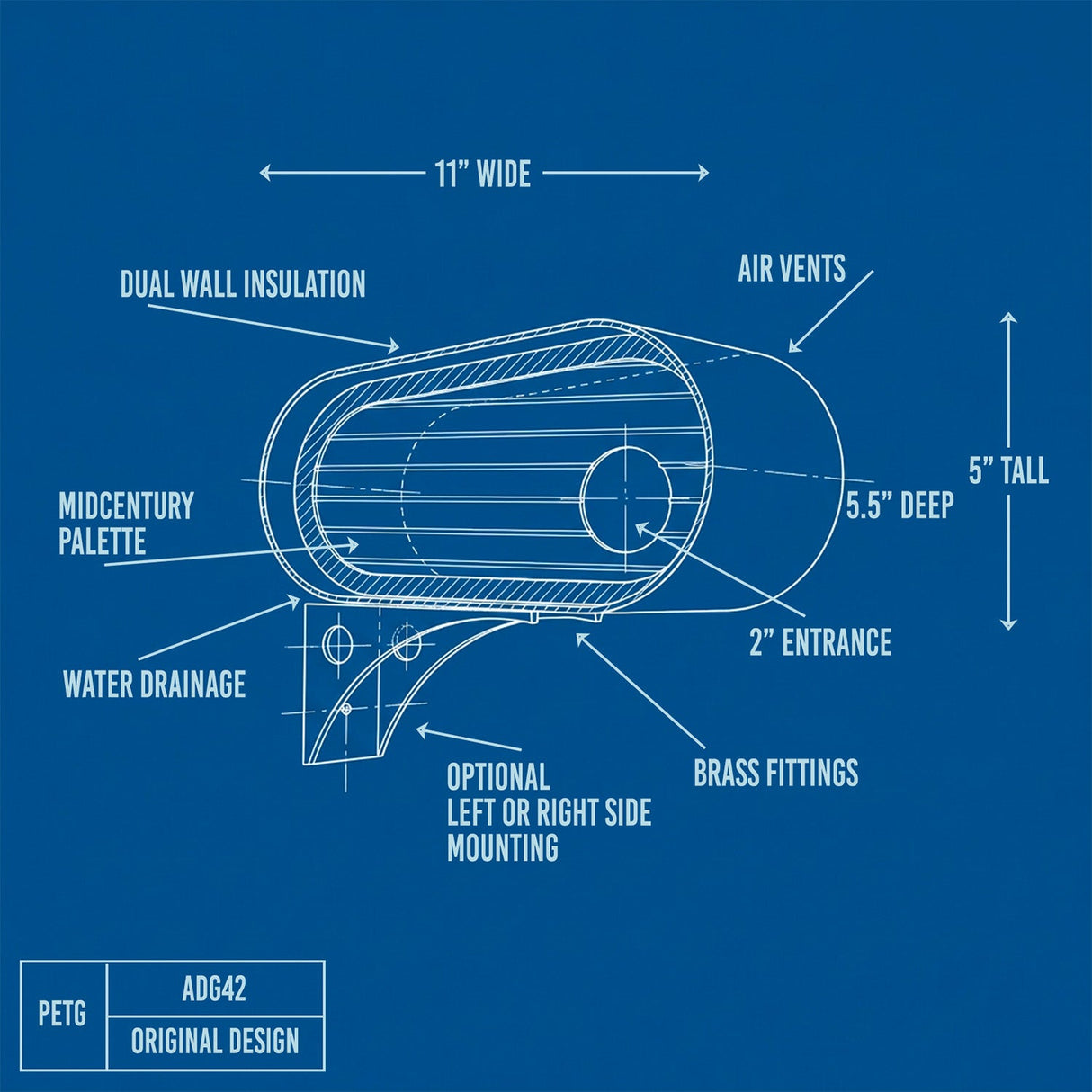 The Oransa Mid-Century Birdhouse