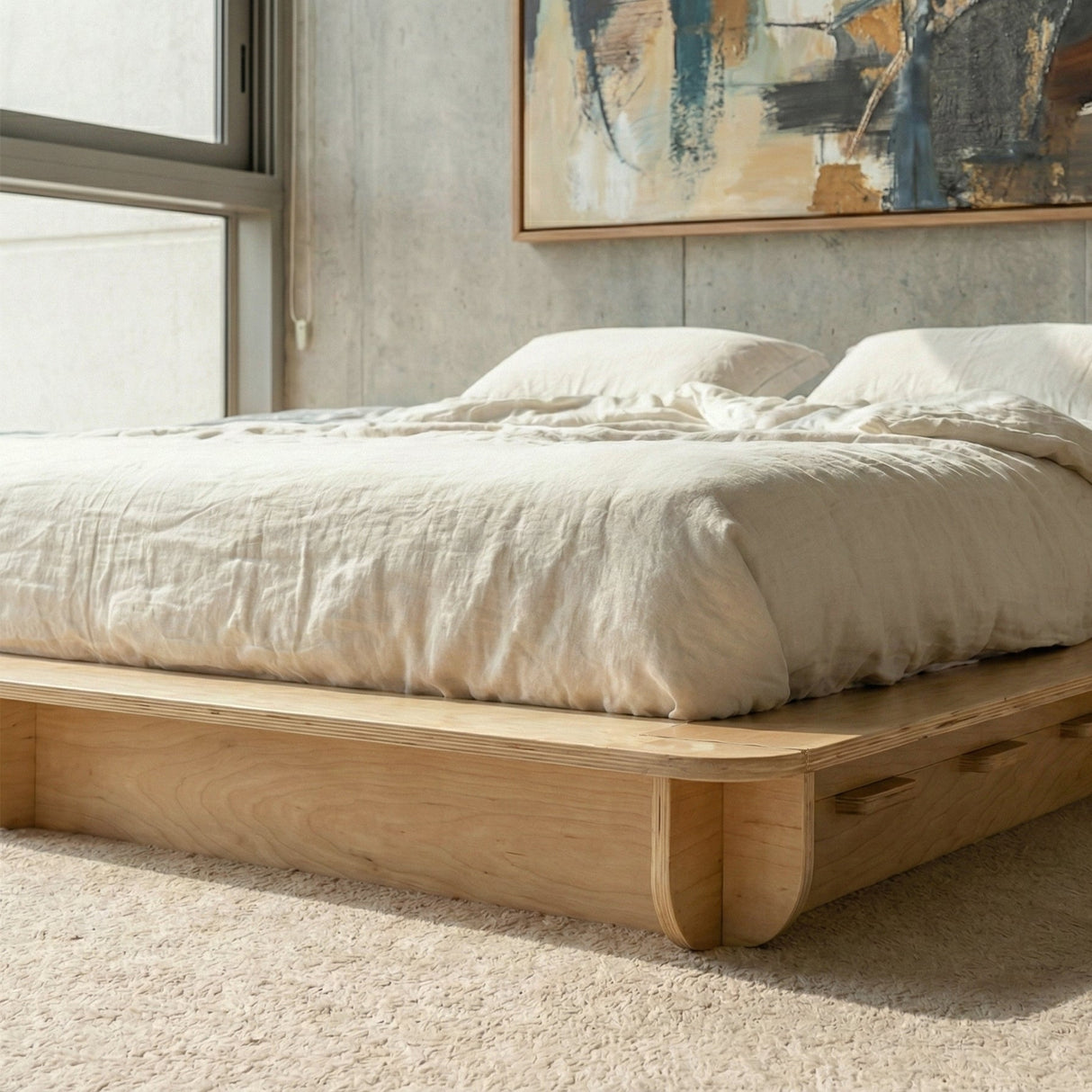 Abi Birch Bed Platform
