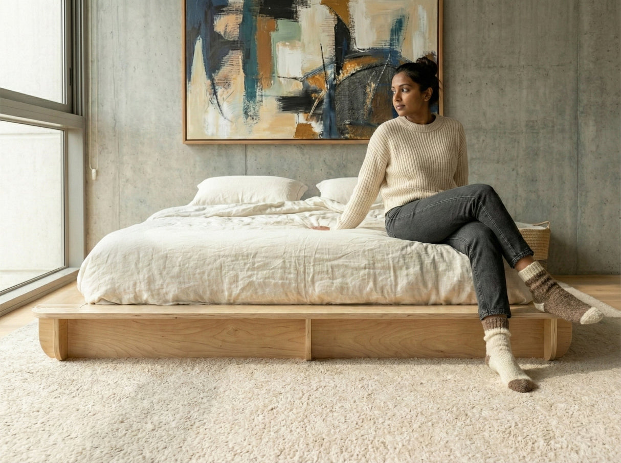 Abi Birch Bed Platform