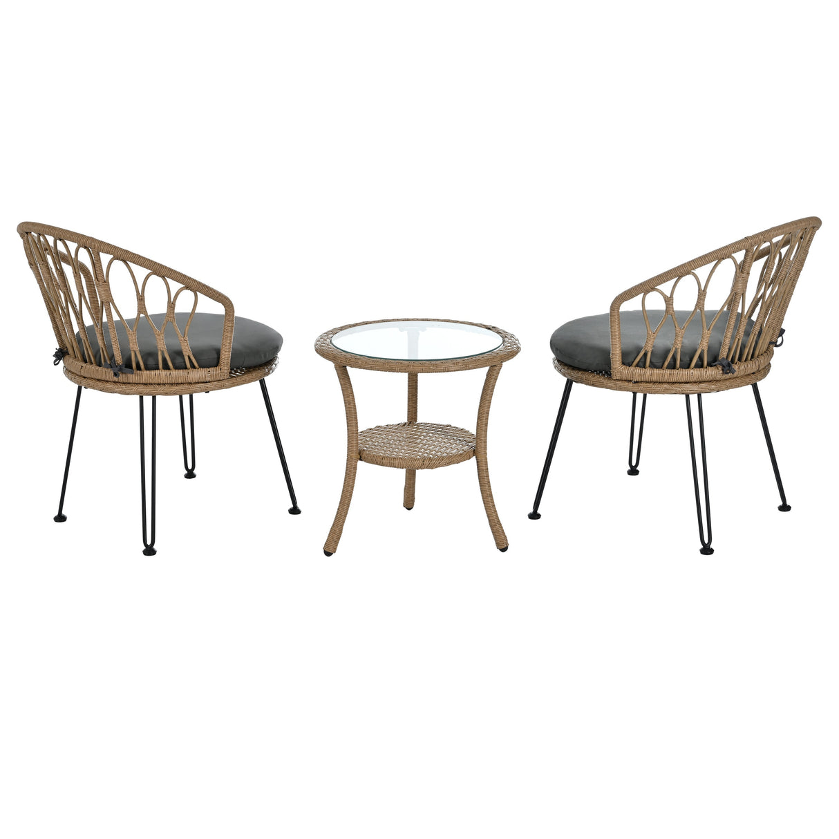 Outdoor Rattan Patio Seating Set