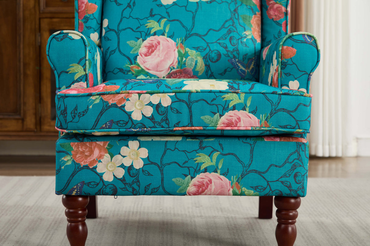 Caribbean Floral Accent Chair