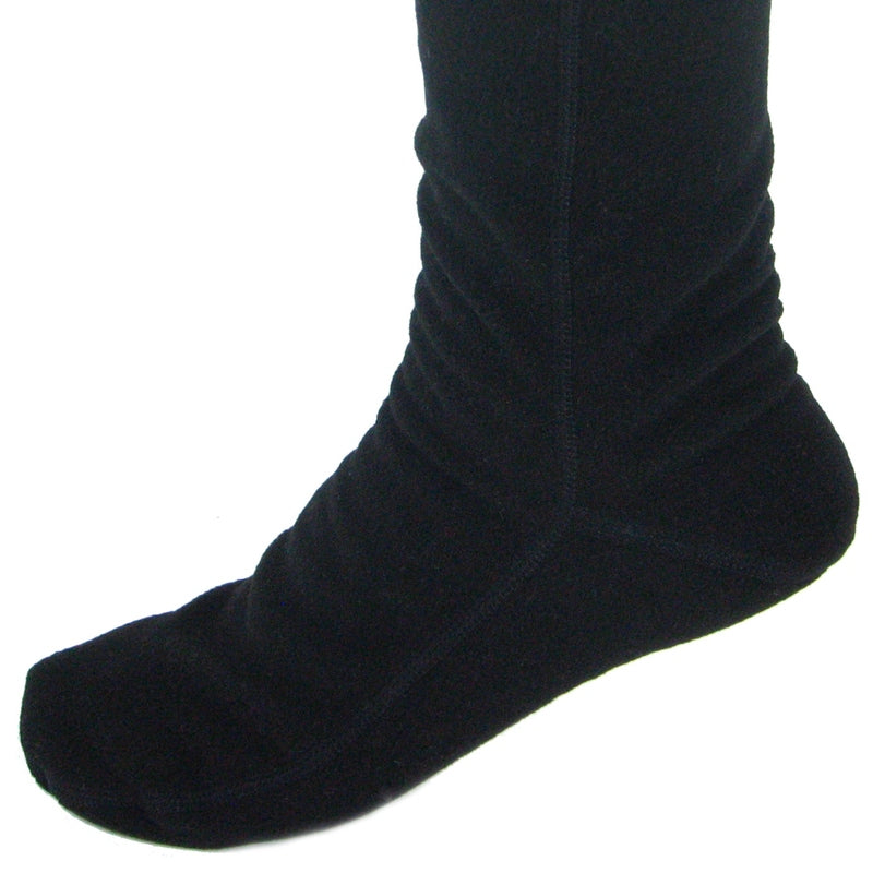 Over-the-Knee Fleece Socks - Black