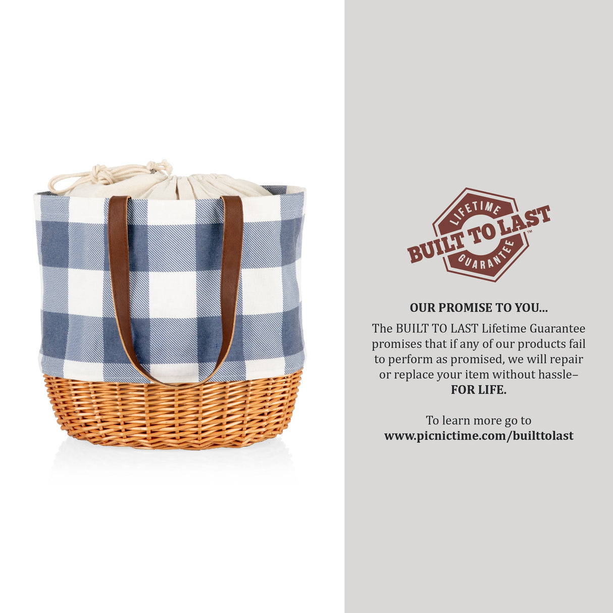 Coronado Canvas and Willow Basket Tote