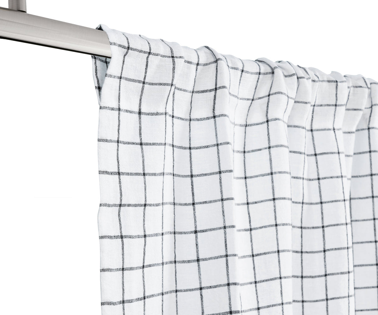 100 % Linen Curtains - White Curtains