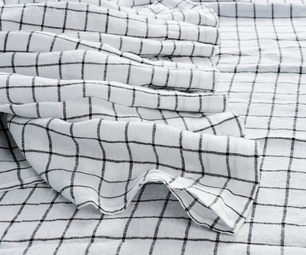 100 % Linen Curtains - White Curtains