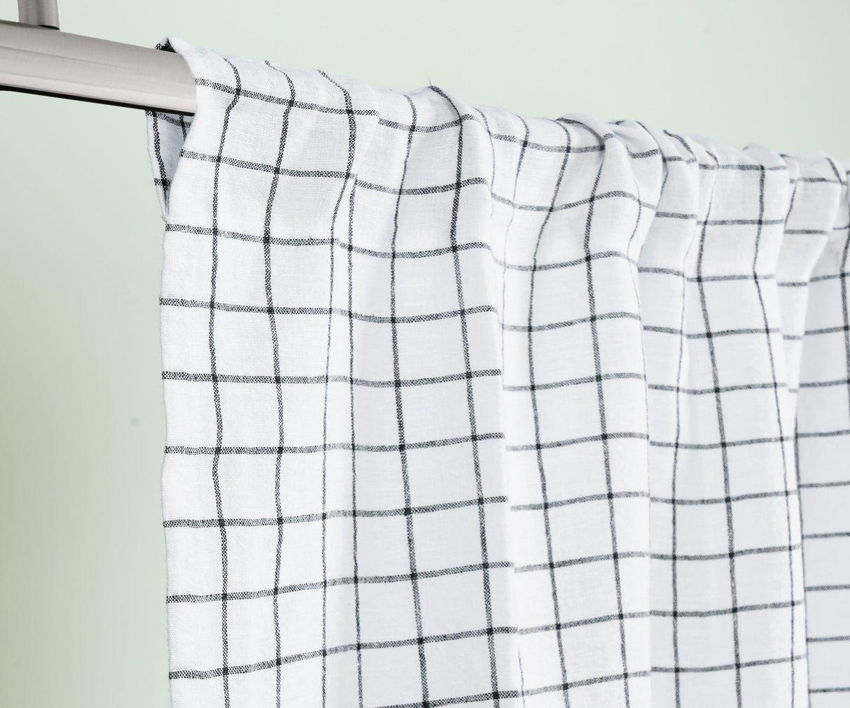 100 % Linen Curtains - White Curtains