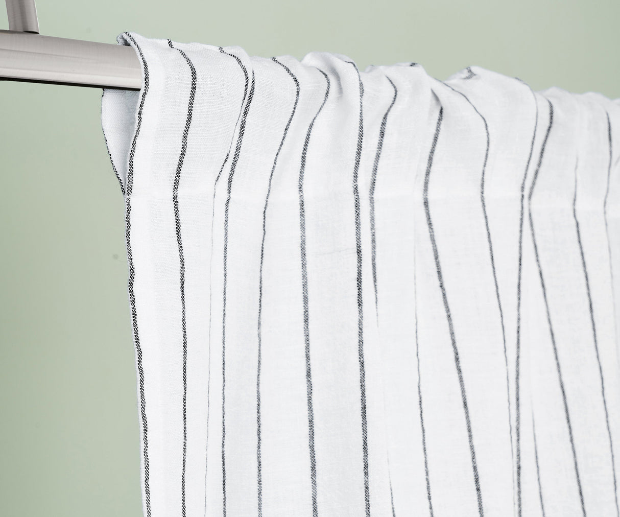 100 % Linen Curtains - White Curtains