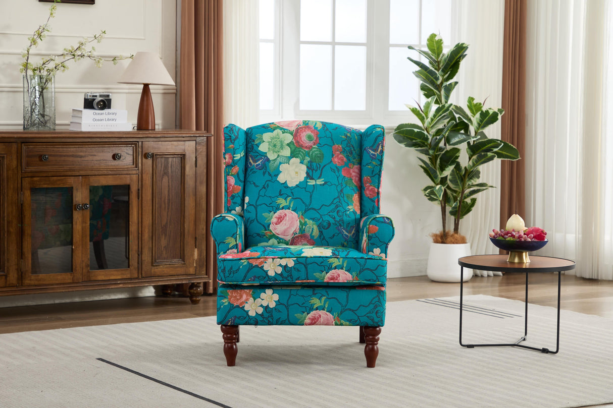 Caribbean Floral Accent Chair