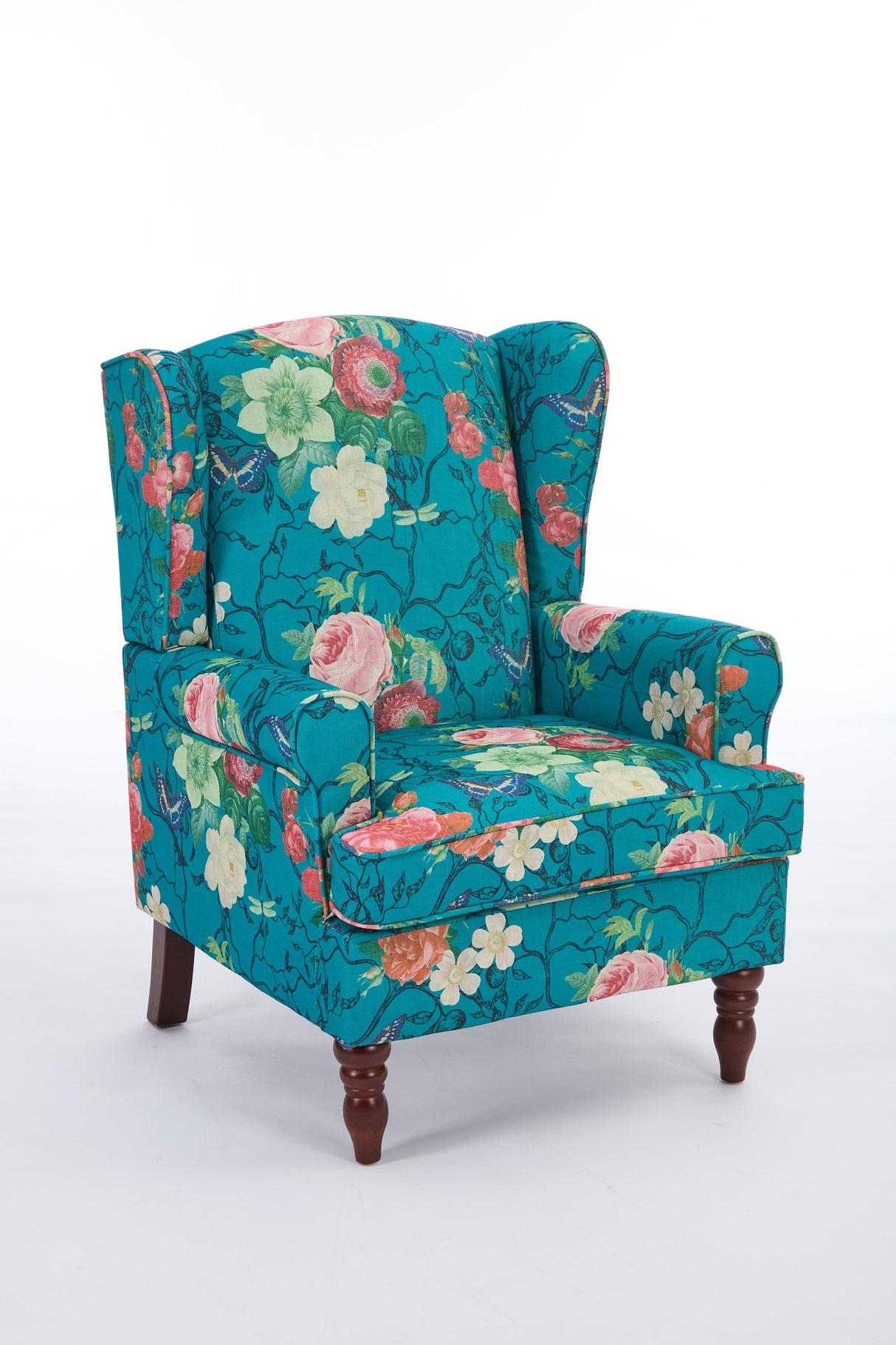 Caribbean Floral Accent Chair