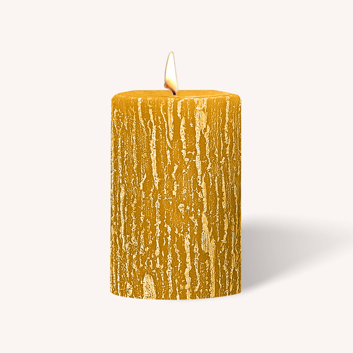 Timberline Pillar Candles - Mustard - 6 Pack