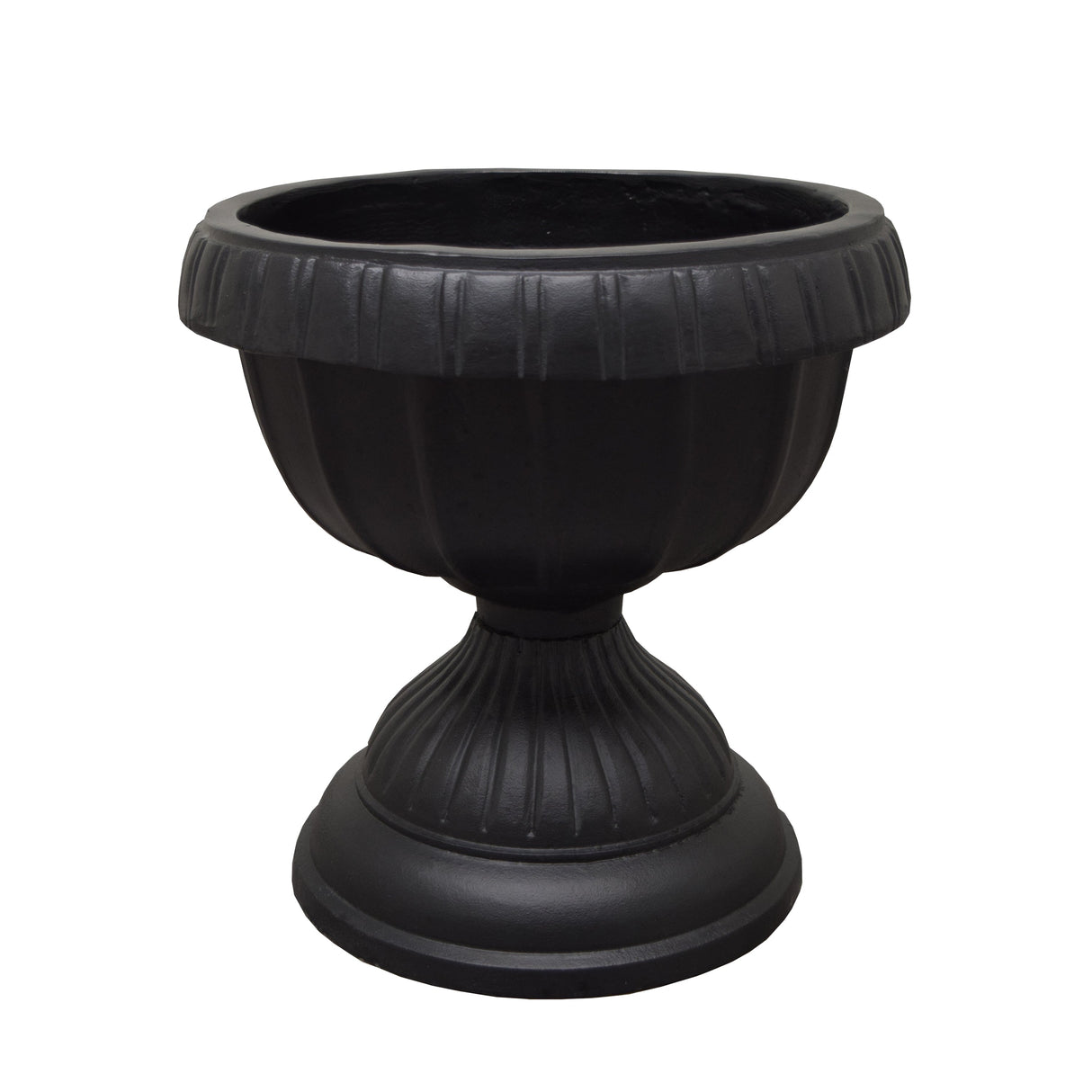 Ornate Round Cast Aluminum Metal 35-in Bird Bath Planter Vase Combo