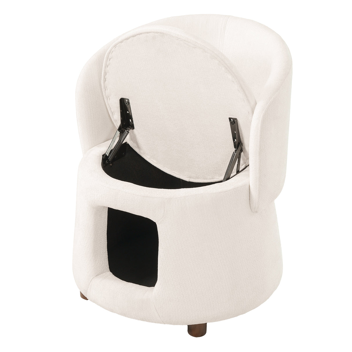 Pet Friendly Chair with Convertible Stool